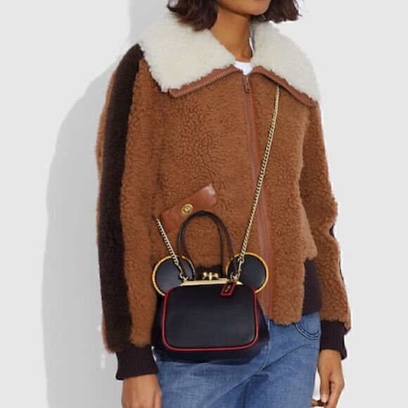 COACH Disney Mickey Mouse X Keith Haring Kisslock Bag Limited Edition Giftable! - Picture 4 of 14